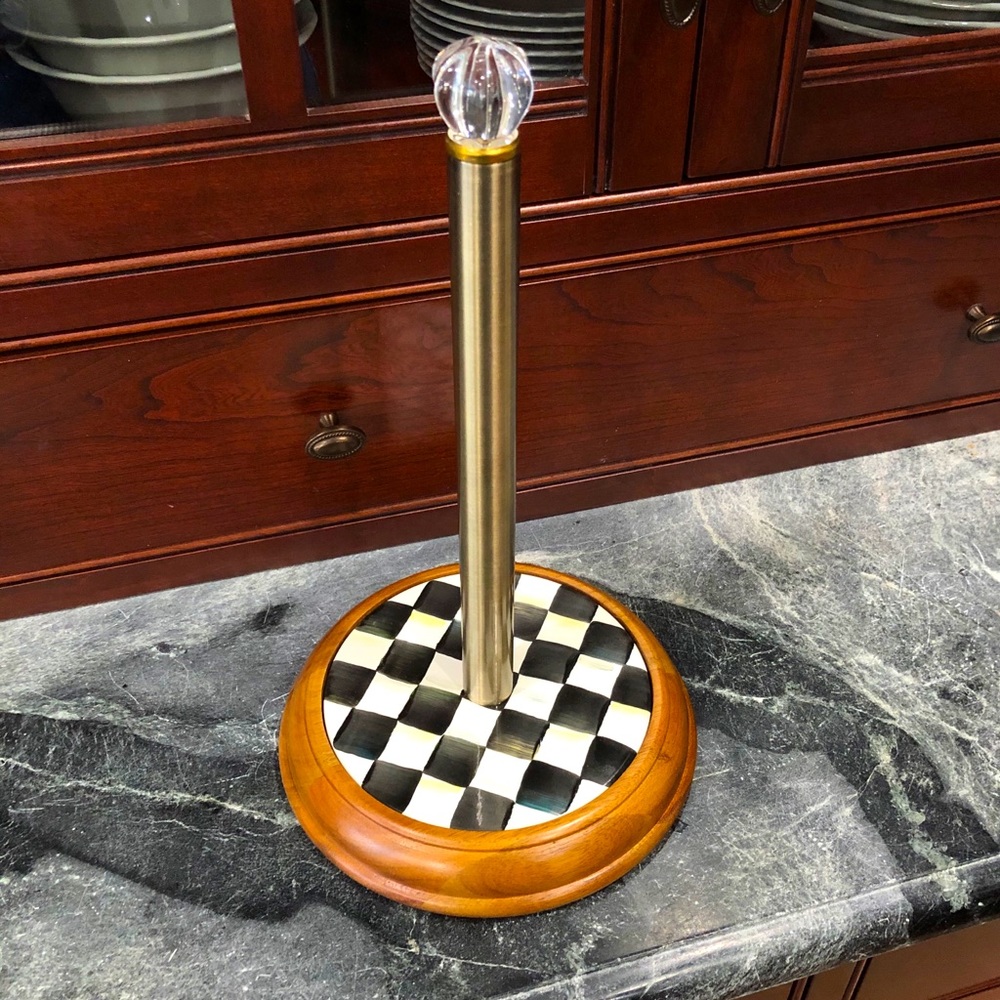 MacKenzie-Childs Courtly Check Paper Towel Holder